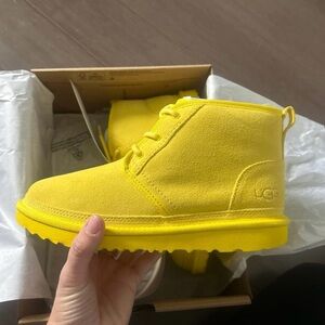 UGG Kids Bright Yellow Boots Size 5